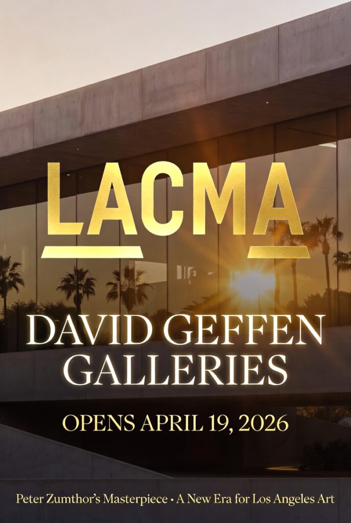 LACMA’s David Geffen Galleries Open April 19, 2026: Peter Zumthor’s Groundbreaking New Home for the Permanent Collection