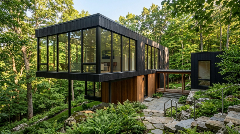 The Floating House: A Masterpiece of Cantilevered Design in the Woods